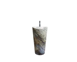 Sanipure Onda Floor-Standing Basin, 90 × 48 × 50 cm with Overflow, Urbica Color