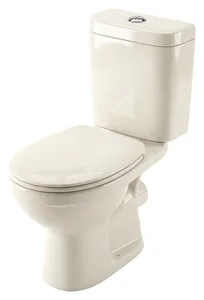 Duravit Golf Toilet with Toilet Seat & Cover, Cistern, Mechanism, Internal Bidet Spray and Fixing Set, Pergamon