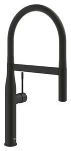 خلاط مطبخ قنطرة مرنة Grohe ايسانس 30503KF0 فانتوم Matte Black ارتفاع 53 سم