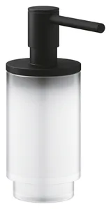 ضاغط صابون Grohe سيليكشن 41218KF0 فانتوم Matte Black وزجاج مصنفر 130 مللي
