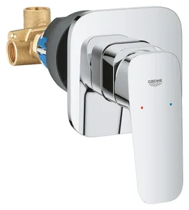 خلاط بانيو دفن Grohe كيوبو مربع 1017750000 Polished Chrome شامل جسم الدفن