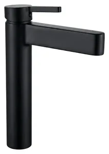 خلاط حوض عالي هوايي HY-2426BL اسود مط ارتفاع 28 سم