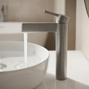 خلاط حوض عالي هوايي HY-2426GR جراي مط ارتفاع 28 سم
