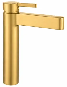 خلاط حوض عالي هوايي HY-2426GS نحاسي مط ارتفاع 28 سم