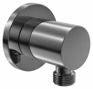 كوع مخرج دفن جواد دائري GX-008941PVY جراي لامع بالوش ½ × ½ بوصة