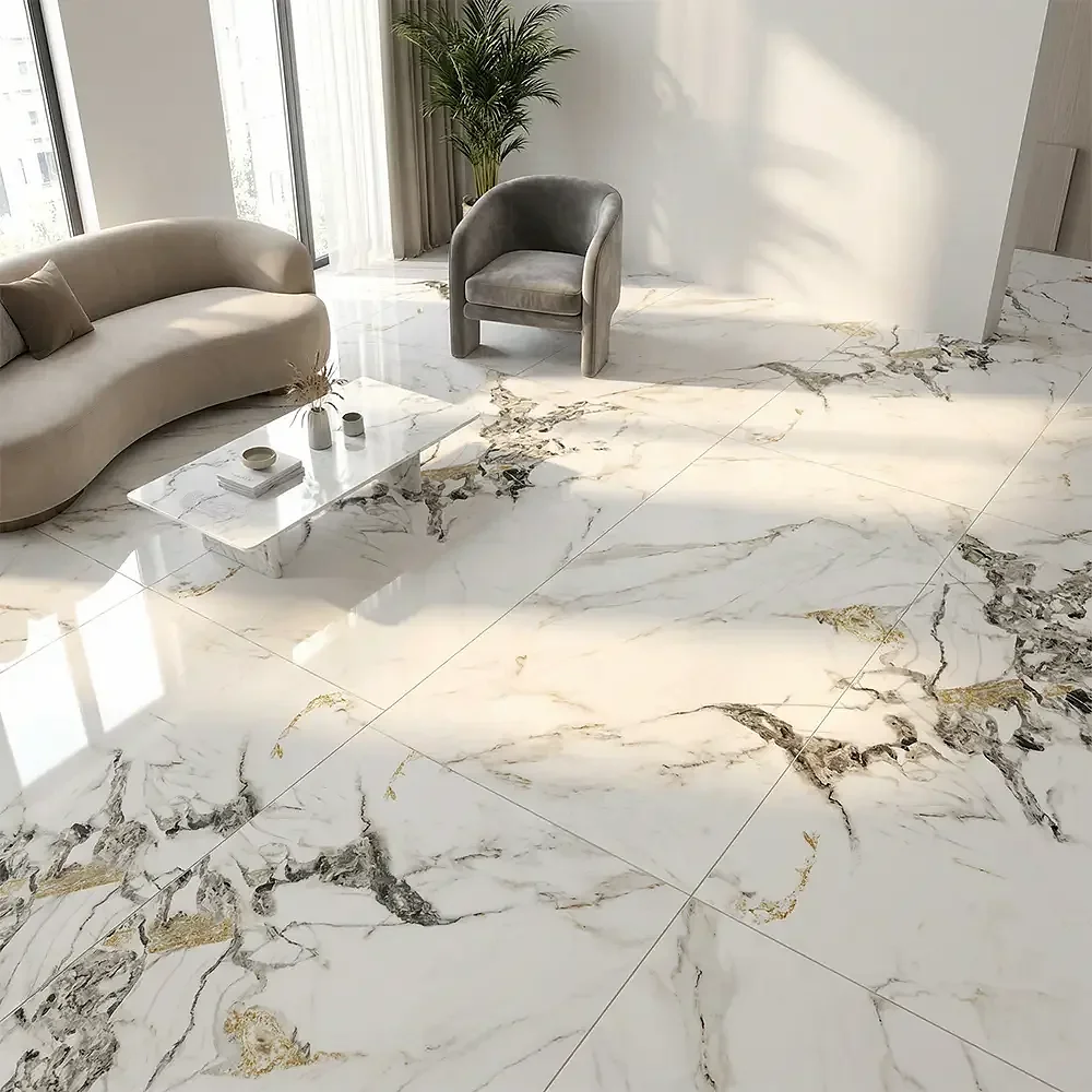 Elegant 12022 Laser-Cut Floor and Wall Ceramic, First Choice, 60.5 × 122 cm, Glossy