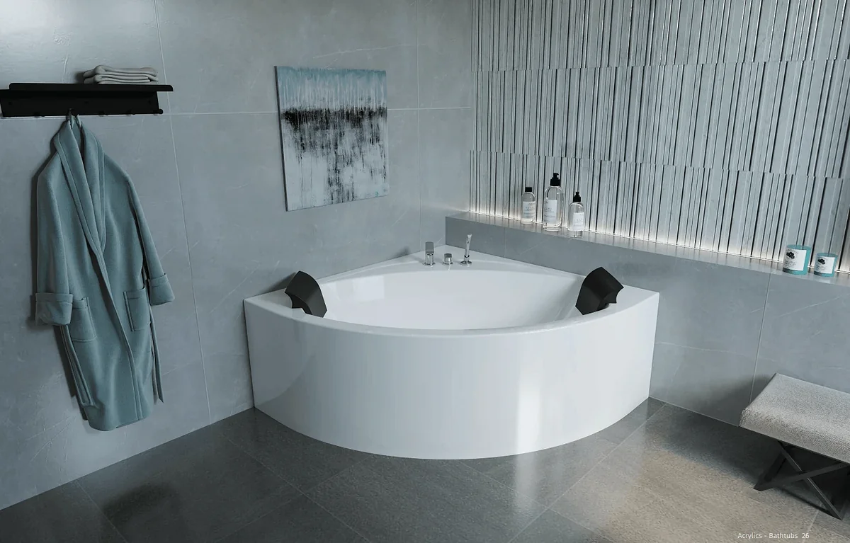 Sanipure Superior Bathtub 0010041, 130 × 130 cm
