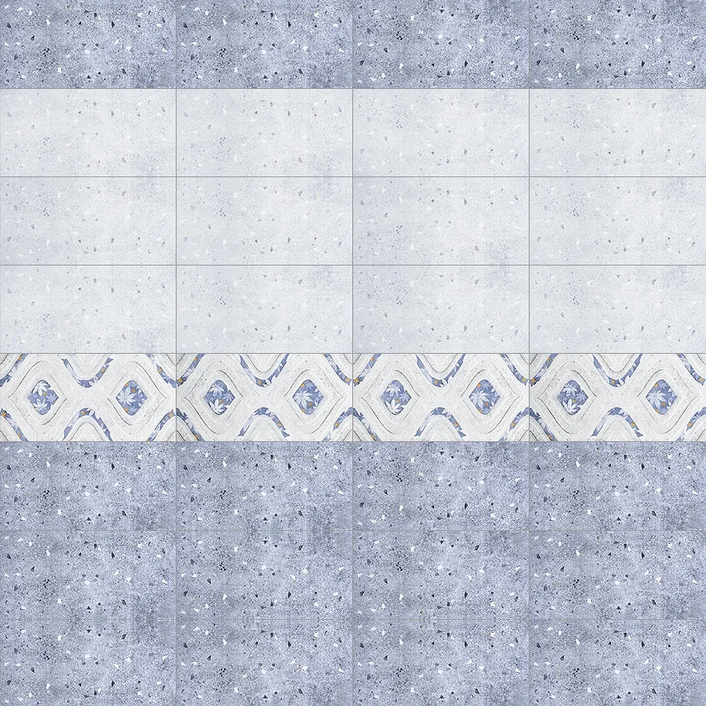 Lecico Bubbles Grey Mix Glossy Wall Ceramic, 30.5 × 60.5 cm, First Choice