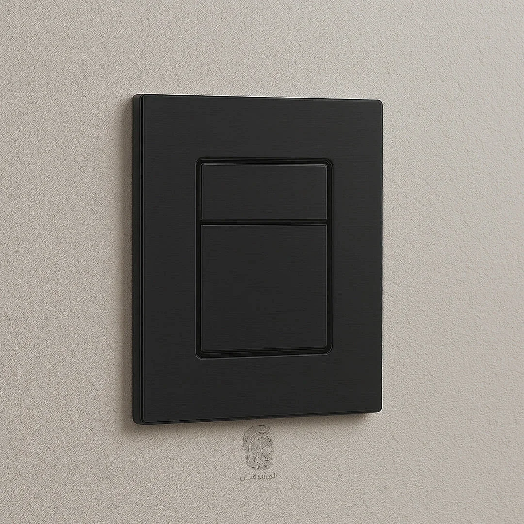 Yasmin YA2421RG Concealed Cistern Flush Plate, Rose Gold, Pneumatic (For Grohe Cisterns)