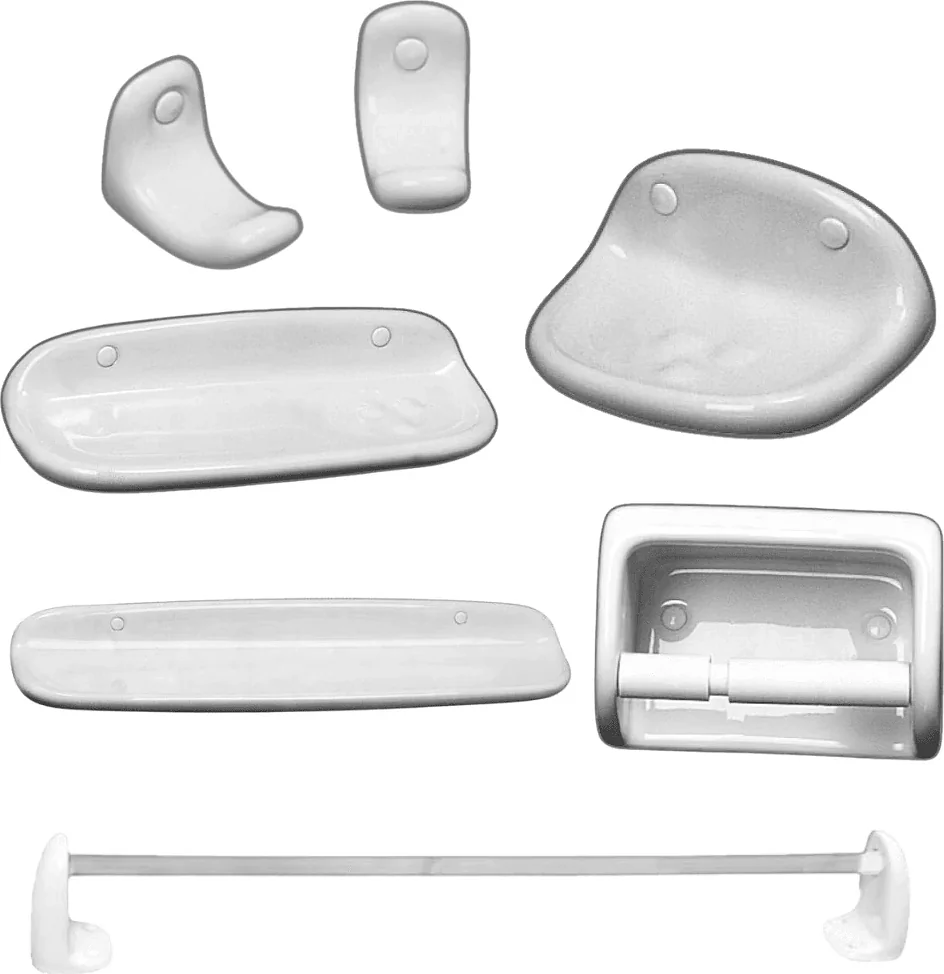 Ideal Standard Studio Ceramic Accessories Set, 6 Pieces, Pergamon