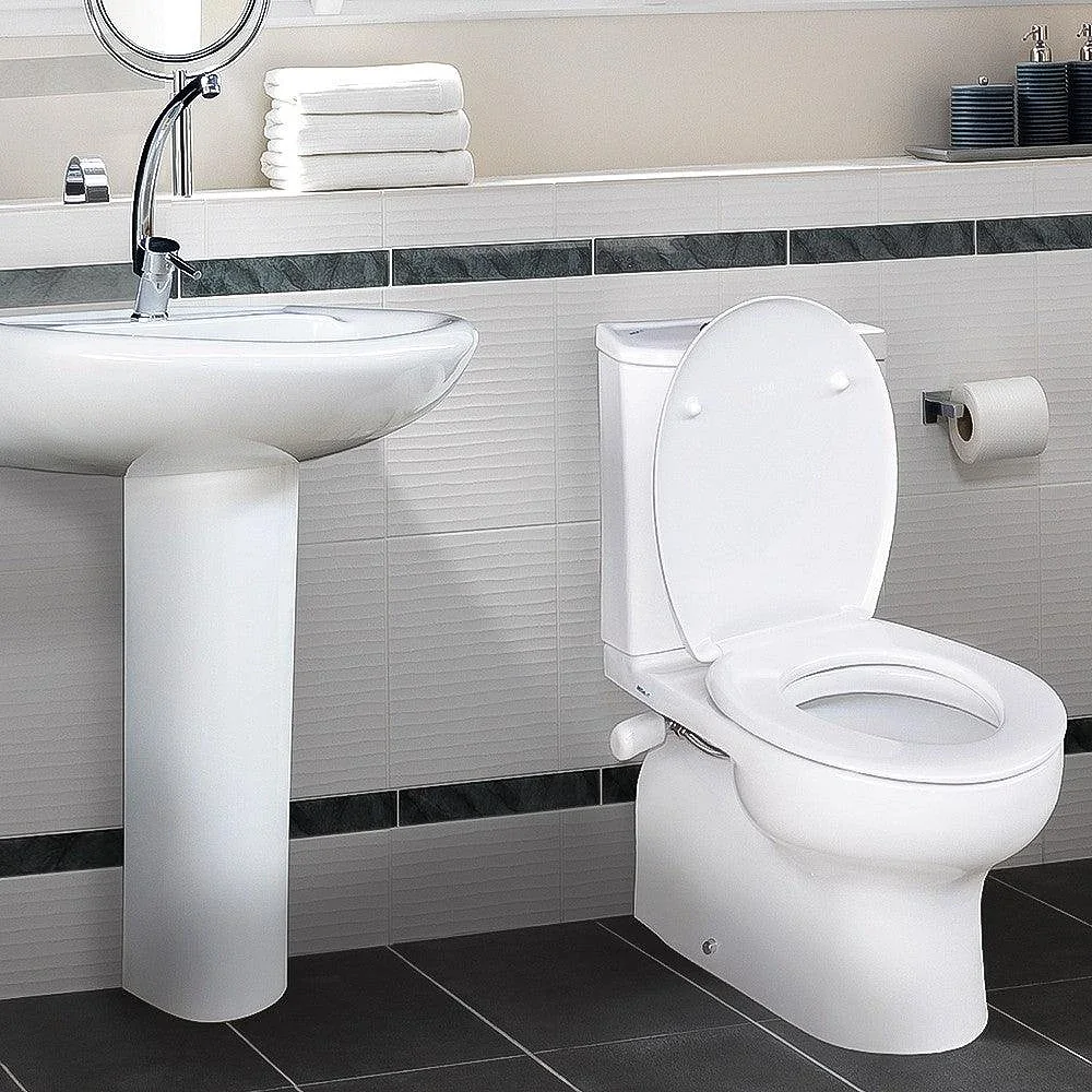 Mica Vit Mora Bathroom Set: Toilet and 60 cm Basin Complete, Pergamon