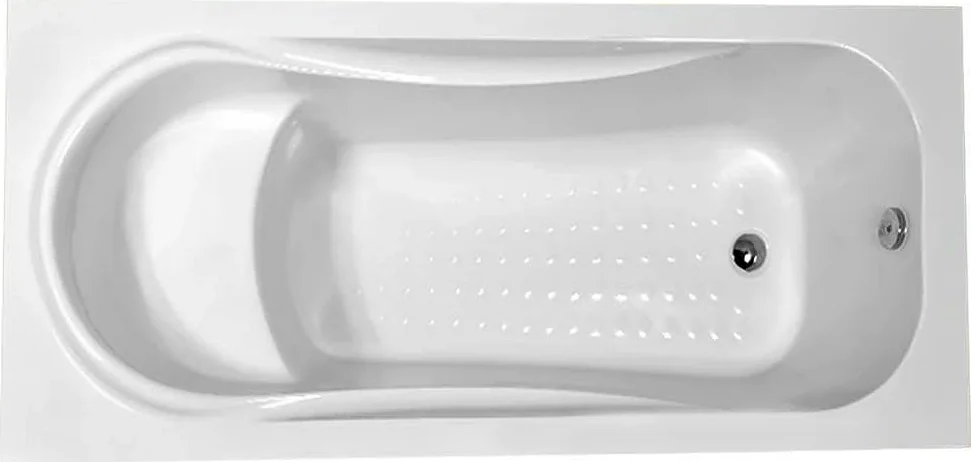 El Tib Cordoba Bathtub with Seat 150 × 70 cm, Front Panel Only with Frame, White