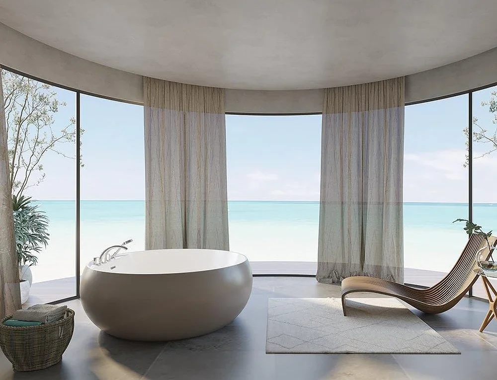 Sanipure Scodella 00100050021 One-Piece Jacuzzi Bathtub, 1 System, 150 × 150 cm — Grey (00100051121)