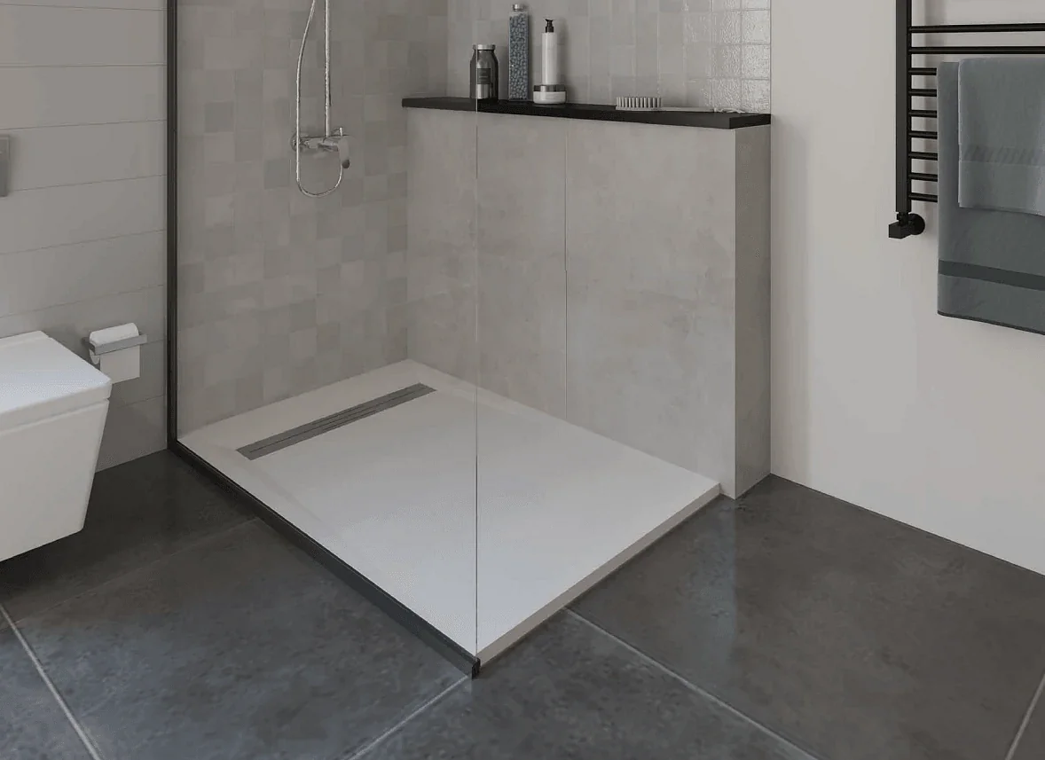 Sanipure Monet 0016049 Shower Tray 140 × 90 cm — Matte Black (001604909)