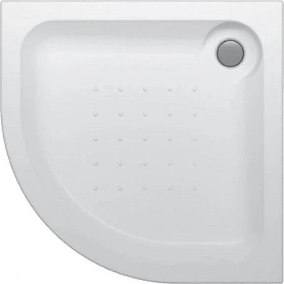 Sanipure Simplici Corner Shower Tray 0010054 without Panel, 90 × 90 cm — Pergamon