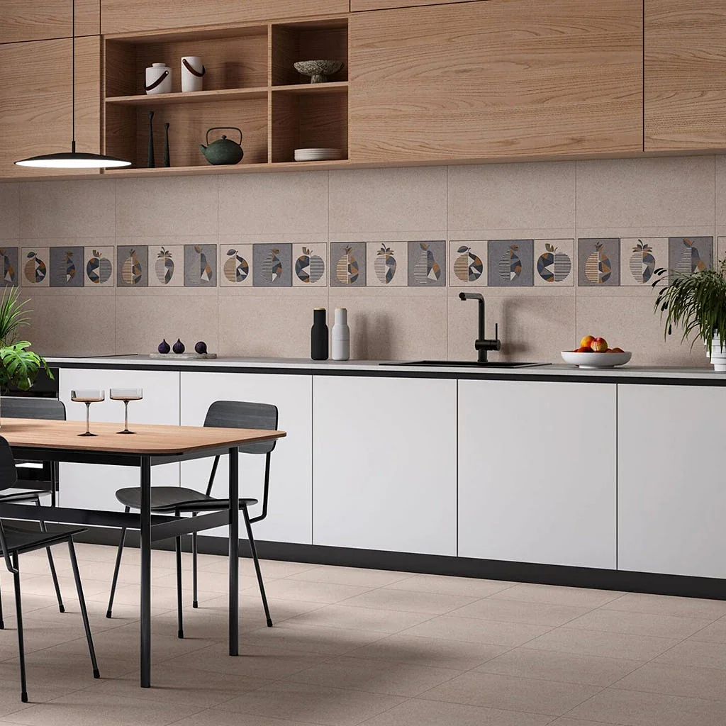 Cleopatra Romeo Beige Wall Ceramic, Romeo Beige Geometric, First Choice, 30 × 60 cm