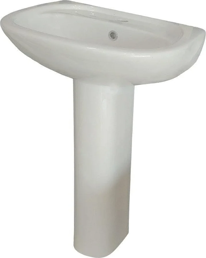 Duravit DuraPlus Basin 55 cm with Full Pedestal, Pergamon