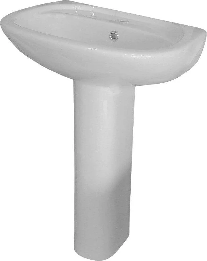 Duravit Duraplus Basin with Full Pedestal, 60 cm — Pergamon