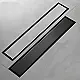 Pura DL-11 Black Shower Drain 60 cm, 1 mm Stainless Steel with Tile-Insert Cover - Image 2