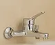 Diamond Red Single Lever Bath Mixer, Chrome - Image 1
