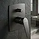 Genebre Chloe 69116345266 2-Way Concealed Bath Mixer with Diverter, Matte Grey, Spanish Made - Image 1