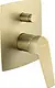 Genebre Chloe 2-Outlet Concealed Bath Mixer 69116345166, Matte Gold (Spanish) - Image 2