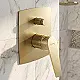Genebre Chloe 2-Outlet Concealed Bath Mixer 69116345166, Matte Gold (Spanish) - Image 1