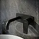 Ginebri Coral 64131324166 Concealed Basin Mixer, Matte Black, 16 cm, includes Concealed Body, Plate, Handle and Spout, Imported Spanish - Image 1