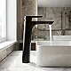 Genebre Coral Pacino 64136324166 Tall Basin Mixer 29 cm, Matte Black, Made in Spain - Image 1