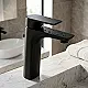 Genebre Coral 64134324166 Medium Basin Mixer 21 cm, Matte Black, Spanish Import - Image 1