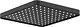Teska AS 9085 Square Shower Head, Black - Image 2