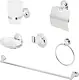Dream 6-Piece Stainless Steel Accessories Set with Soap Dish 3200, Chrome - Image 2