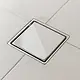 Shower Drain Cover 1000268 Chrome, 15 × 15 cm, Anti-Insect with Stainless Steel Cover and Tile-Insert Frame - Image 1