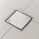 Shower Drain Cover 1000268 Chrome, 15 × 15 cm, Anti-Insect with Stainless Steel Cover and Tile-Insert Frame - Image 2