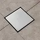 Alfa SD DV15 Stainless Steel Floor Drain Cover, Chrome, 15 × 15 cm, 1 mm Thickness with Tile-In and Perforated Face - Image 2