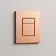 Yasmin YA2421RG Concealed Cistern Flush Plate, Rose Gold, Pneumatic (For Grohe Cisterns) - Image 3