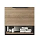 Bordium Duvo Cira Tahini CIRA-65CM-703 Bathroom Vanity Unit, 65 cm with Drawer, Shelf and Stainless Steel Frame