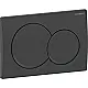 Geberit Alpha 01 Round Concealed Cistern Actuator Plate, Matte Black 115035141 - Image 2