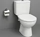 Ideal Standard Space P-Trap Toilet White G 042101 with Internal Bidet Spray, Toilet Seat & Cover, Cistern with Mechanism and Fixing Set - Image 1