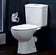 Ideal Standard Space P-Trap Toilet White G 042101 with Internal Bidet Spray, Toilet Seat & Cover, Cistern with Mechanism and Fixing Set - Image 3