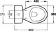 Ideal Standard Space P-Trap Toilet White G 042101 with Internal Bidet Spray, Toilet Seat & Cover, Cistern with Mechanism and Fixing Set - Image 4