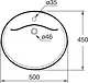 Ideal Standard Independent Oval Countertop Basin, White, 50 cm - Image 3