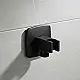 Moravia M 1338 Concealed Outlet Elbow with Shower Holder, Square Plate, Matte Black - Image 1