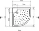 Ideal Standard G8547 Corner Shower Tray 80 × 80 × 17.5 cm with Side Panel - Image 3