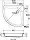 Ideal Standard Super Shower Corner Shower Tray G8766 with Panel, 90 × 90 × 17 cm - Image 2