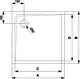 Ideal Standard Ultra Flat Shower Tray G8602, 80 × 80 × 4.7 cm Square, 9 cm Drain - Image 2