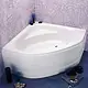 Duravit Tampa Jacuzzi 150 × 150 cm, 1 Motor 8 Water Jets, with Waste, Sides, and Frame, Chrome - Image 1
