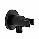 Concealed Outlet Elbow with Holder JK PA, Matte Black with Cover - Image 2