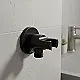 Concealed Outlet Elbow with Holder JK PA, Matte Black with Cover - Image 1