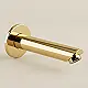 Moravia S 26 G Concealed Bottom Outlet with Cover, 16 cm, Glossy Gold - Image 2